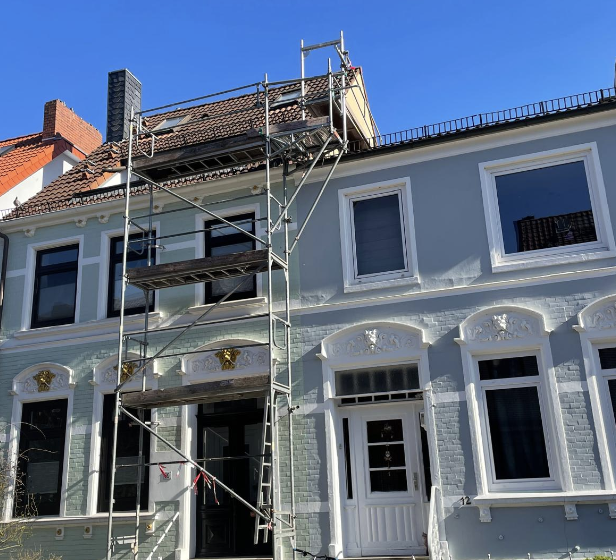 Fassadenarbeiten an Bremer Stadthaus — Hoinka Bau